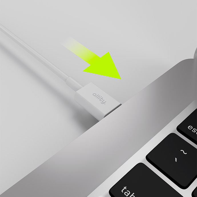 Kabl za prenos podataka i punjenje USB-C - USB-C Allity. AUC-03, 100W, 1m, Bela