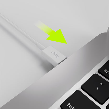 Kabl za prenos podataka i punjenje USB-C - USB-C Allity. AUC-03, 100W, 1m, Bela