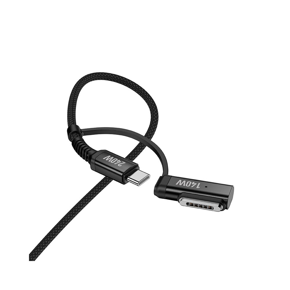 Kabl za punjenje HOCO U142, USB-C - USB-C / MagSafe 3, 240W, 1.8m, Crni