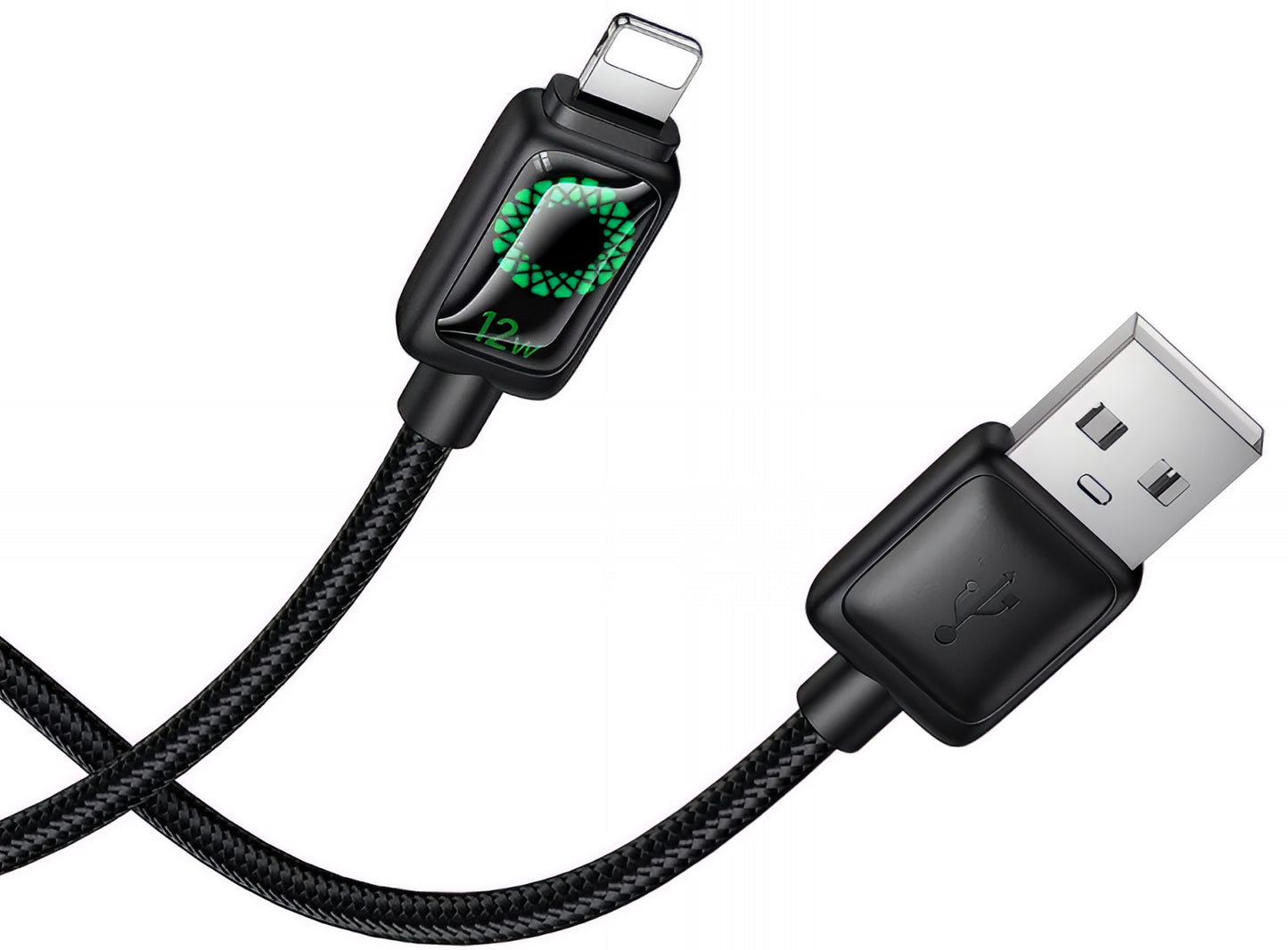 Kabl za podatke i punjenje USB-A - Lightning HOCO U146, 12W, 1.2m, Crni