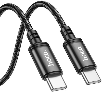 Kabl za prenos podataka i punjenje USB-C - USB-C HOCO X91, 60W, 3m, Crni