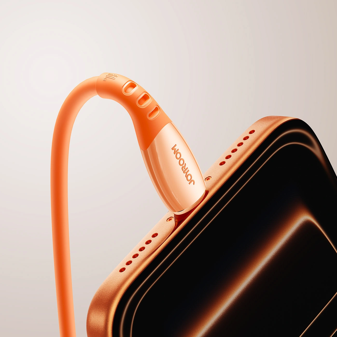 Kabl za podatke i punjenje USB-C - USB-C Joyroom S-A59 Vibrant, 60W, 1.2m, Narandžasti