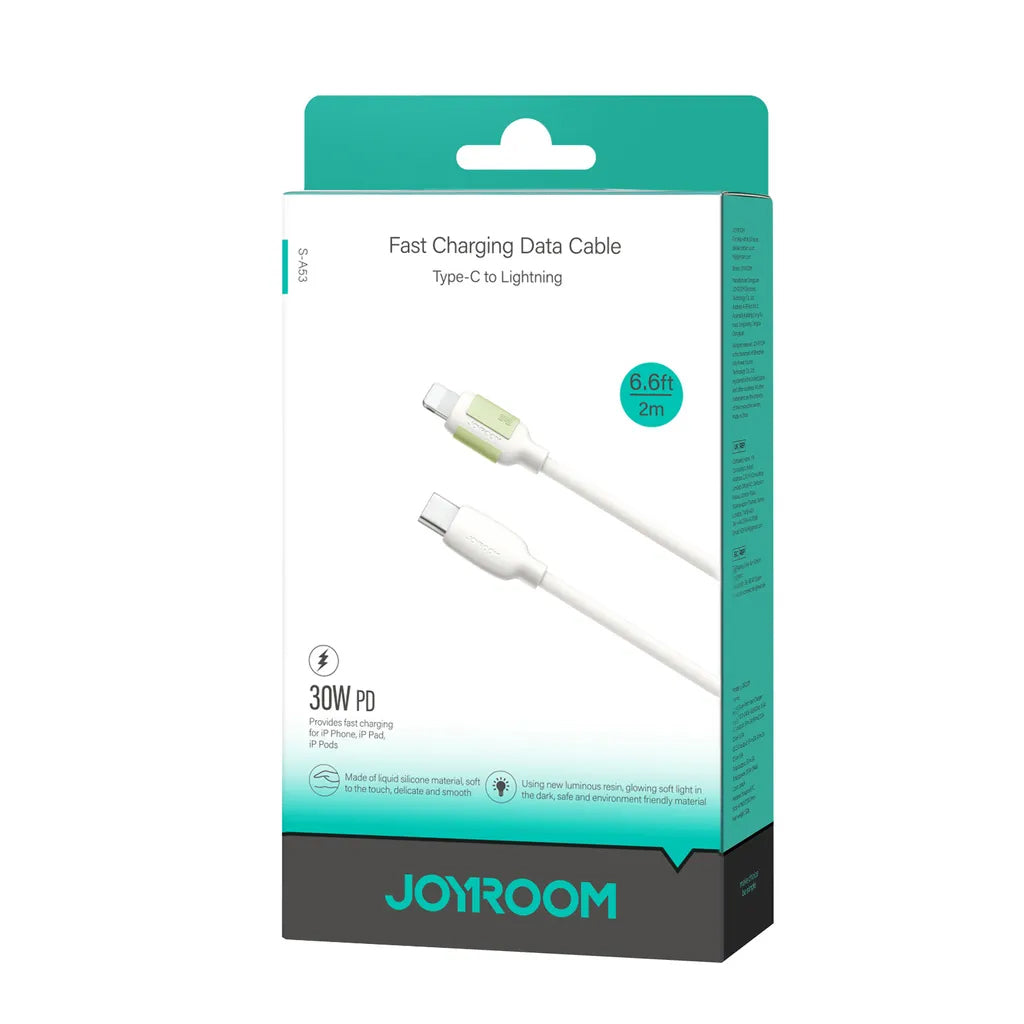 Kabl za prenos podataka i punjenje USB-C - Lightning Joyroom S-A53, 30W, 2m, Bež