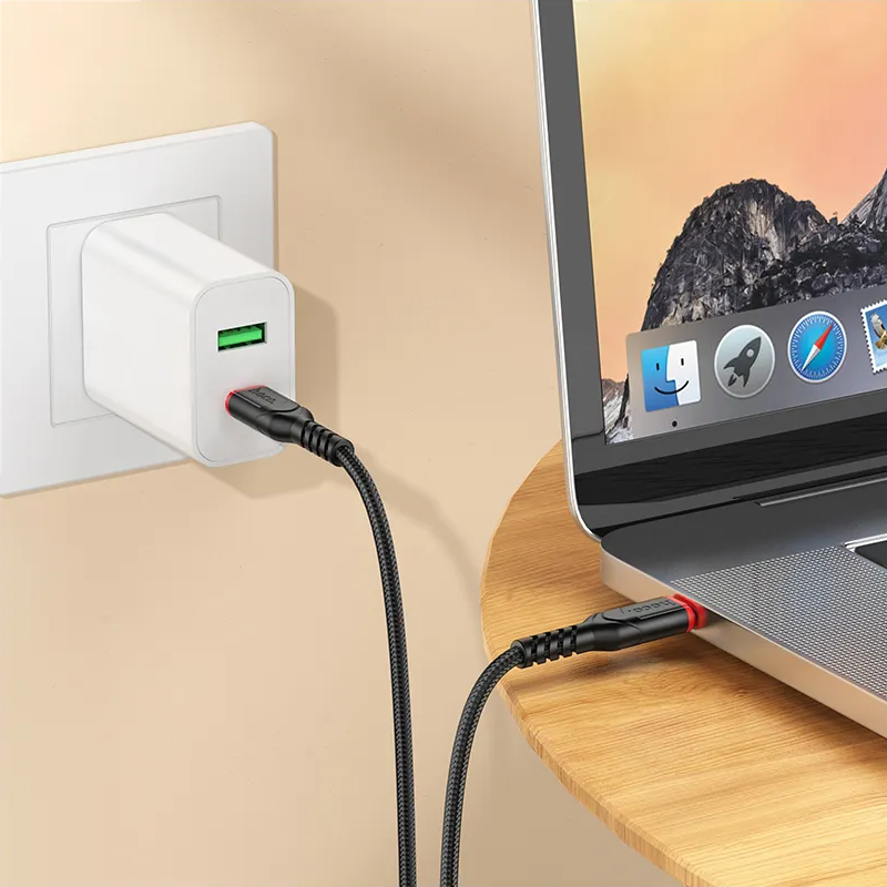 USB-C - USB-C HOCO X59 Victory kabl za prenos podataka i punjenje, 60W, 3m, Crna