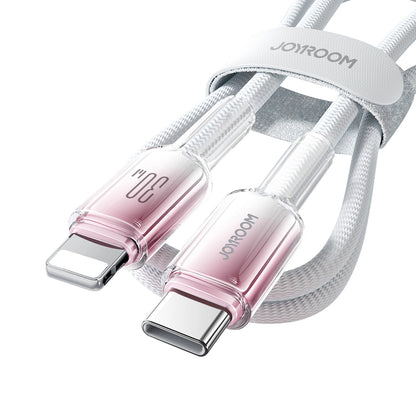 USB-C - Lightning kabl za prenos podataka i punjenje Joyroom S-A42, 30W, 1.2m, Bela