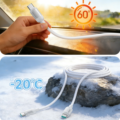 USB-C - USB-C kabl za prenos podataka i punjenje Joyroom S-A62 Lively, 60W, 1.2m, Bela