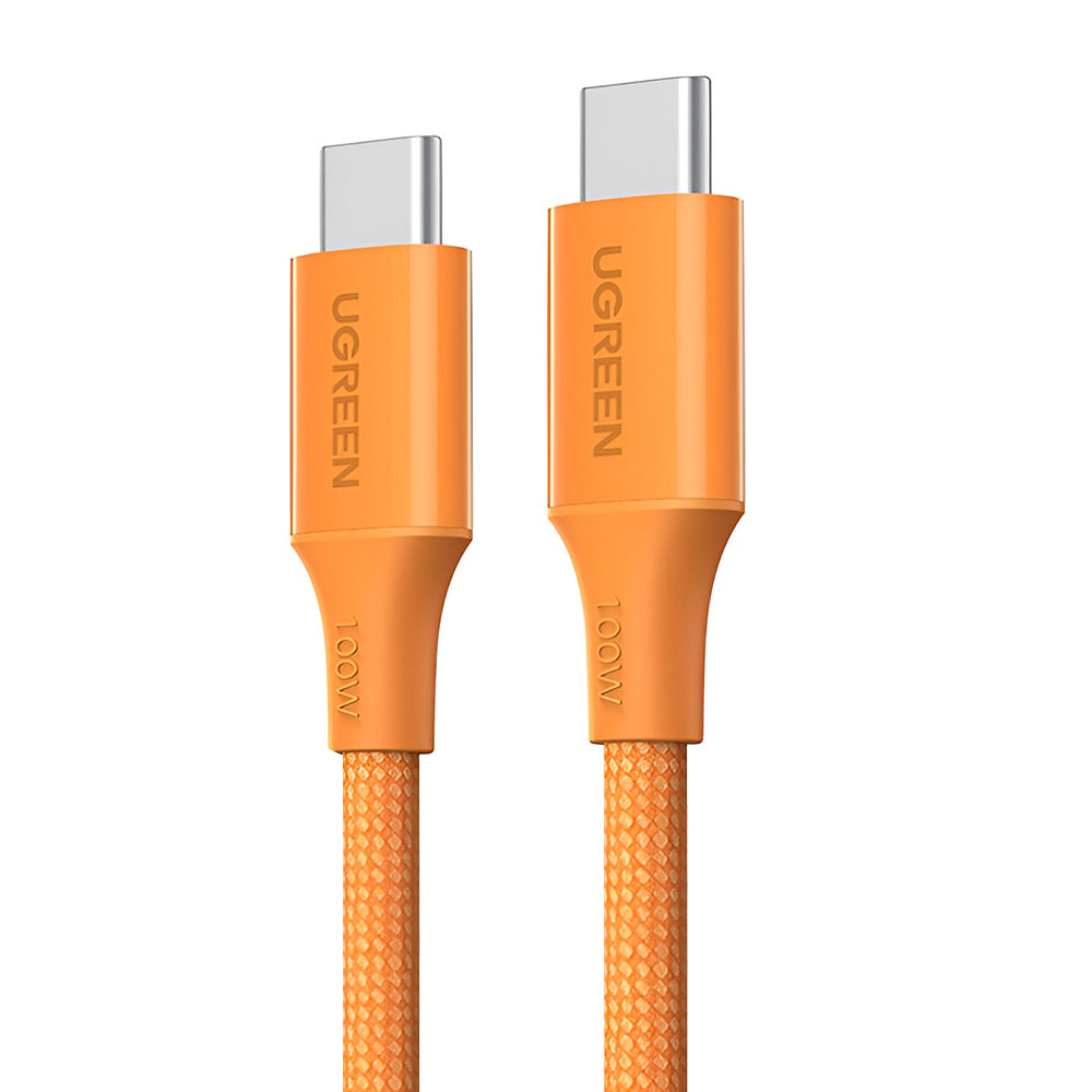 Kabl za prenos podataka i punjenje USB-C - USB-C UGREEN L502, 100W, 1m, Narandžasti