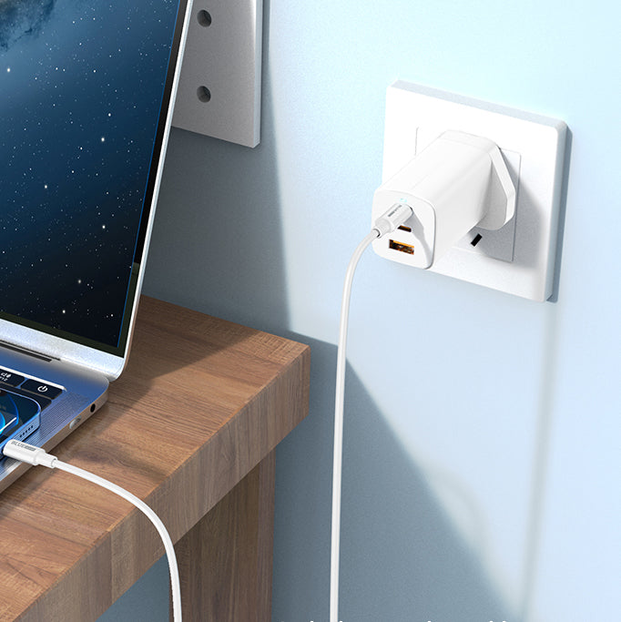 USB-C - Lightning Data and Charging Cable BLUE Power BBX36, 18W, 1m, White