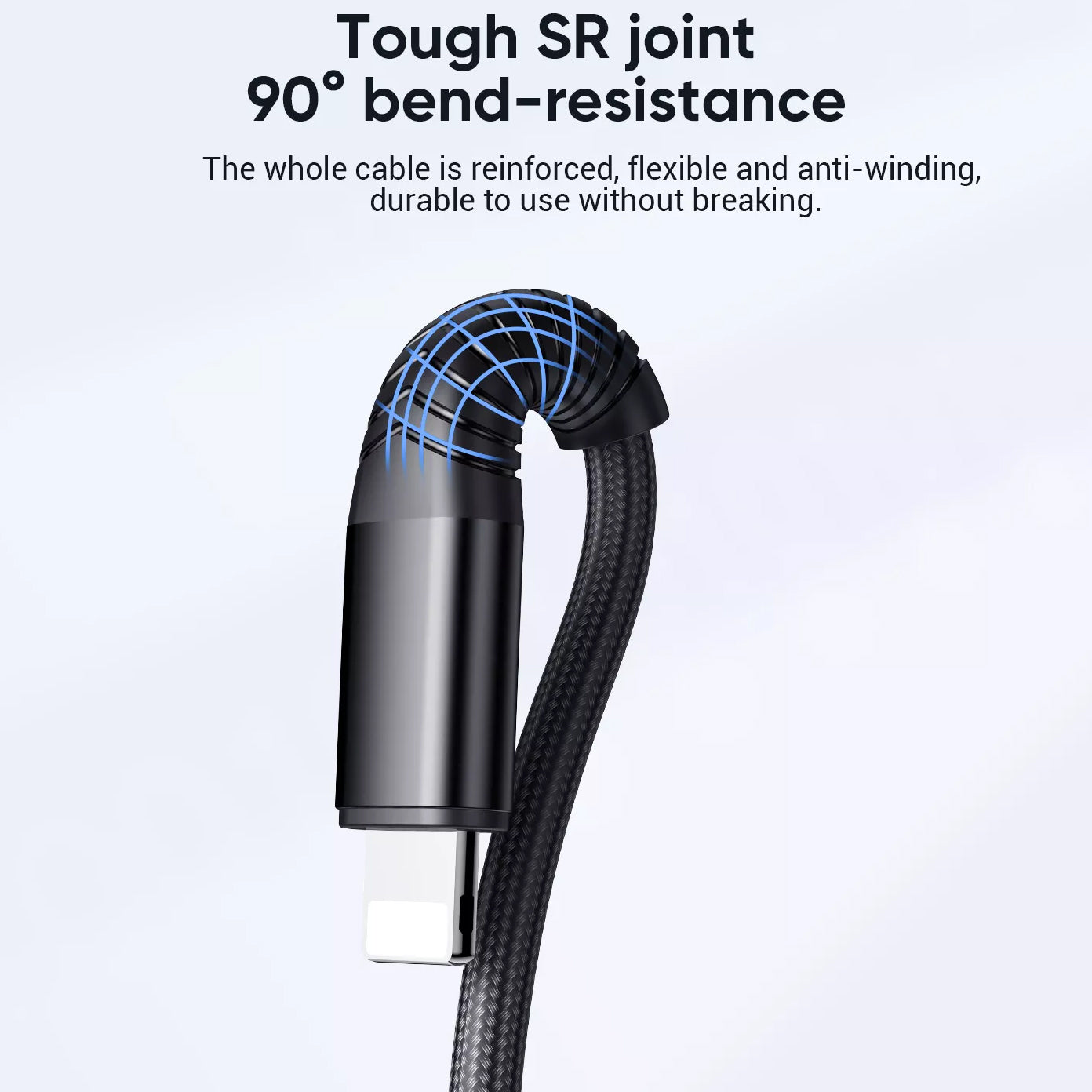 USB-A - Lightning / microUSB / USB-C Charging Cable Joyroom S-1230G4 3in1, 20W, 1.2m, Black