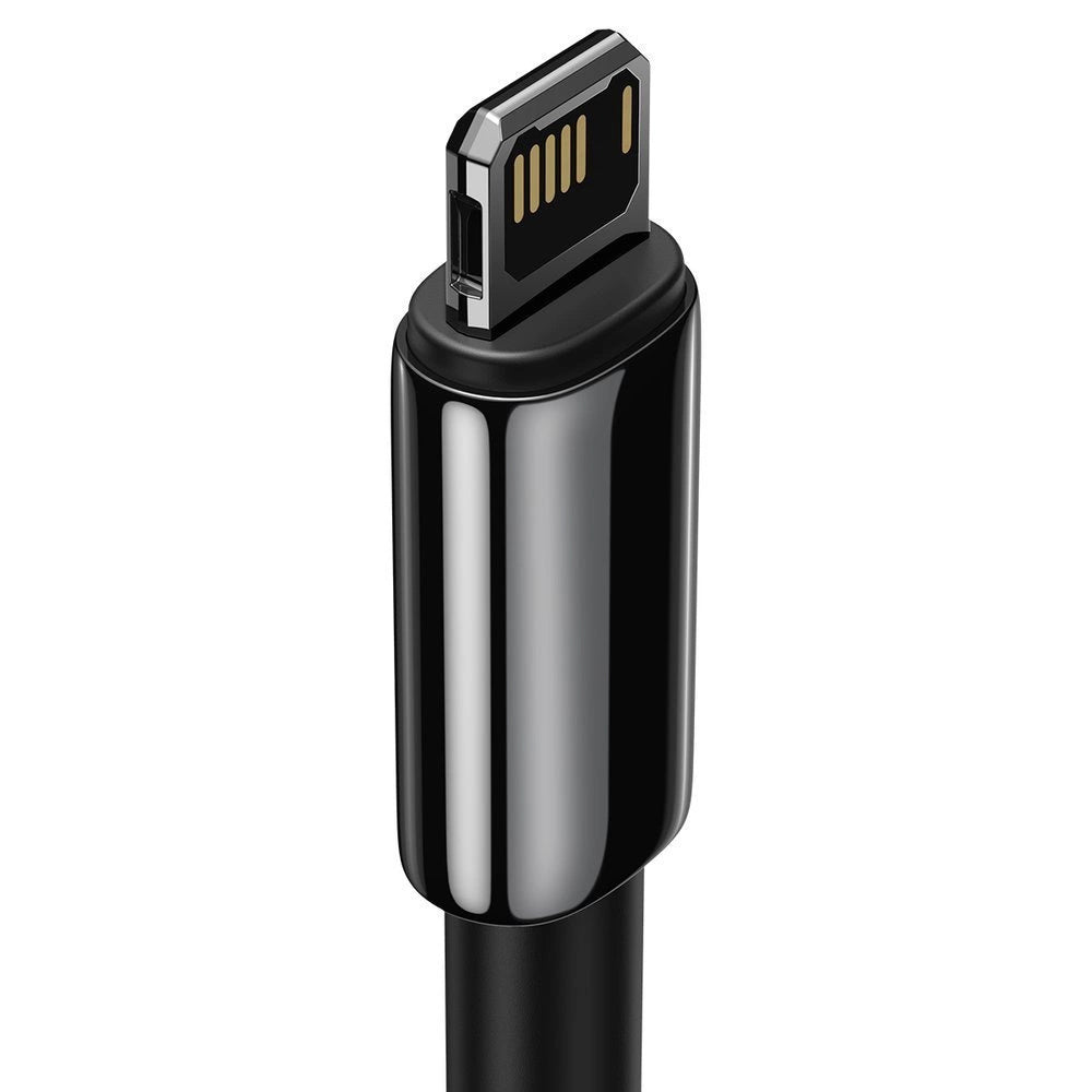 Kabel za Prijenos Podataka i Punjenje USB-A - Lightning Baseus Tungsten Gold, 20W, 1m, Crni CALWJ-01