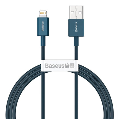 Kabel za Prijenos Podataka i Punjenje USB-A - Lightning Baseus Superior Series, 20W, 1m, Plavi CALYS-A03