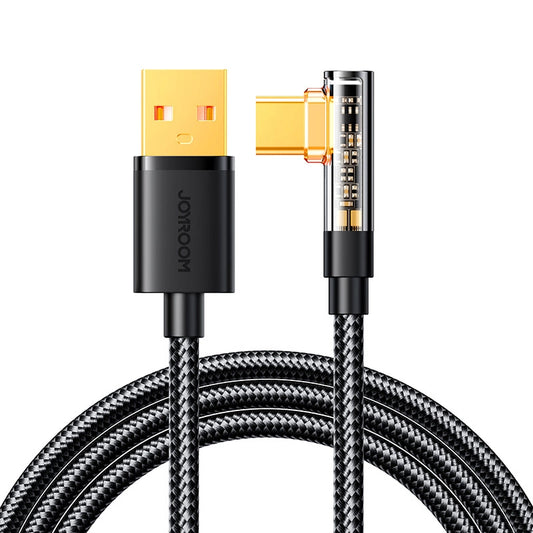 Kabl za podatke i punjenje USB-A - USB-C Joyroom S-UC027A6 Angled, 60W, 1.2m, Crni