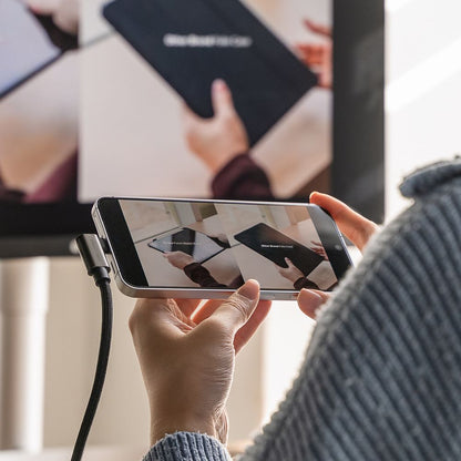 Kabl za prenos podataka i punjenje USB-C - USB-C Ringke 2X2 Angled, 240W, 2m, Crni