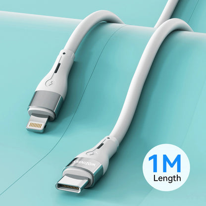 Kabl za podatke i punjenje USB-C - Lightning WZK WSTCL1, 27W, 1m, Beli