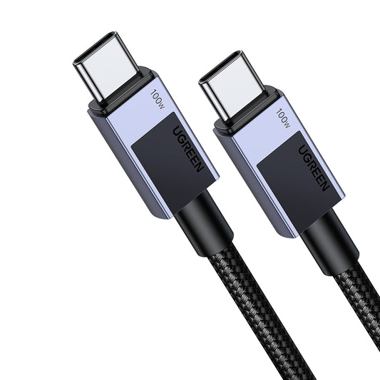 Kabl za prenos podataka i punjenje USB-C - USB-C UGREEN L512, 100W, 0.5m, Sivi