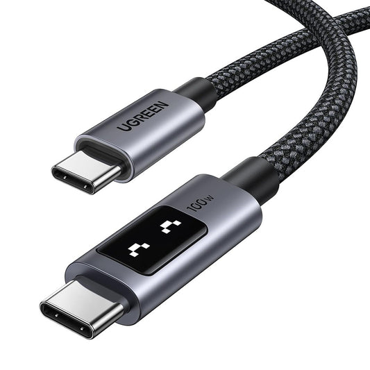 Kabl za Prenos Podataka i Punjenje USB-C - USB-C UGREEN L509, 100W, 1m, Sivi