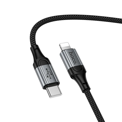 Kabl za podatke i punjenje USB-C - Lightning HOCO X121, 27W, 1.5m, Crni