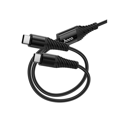 Kabl za punjenje USB-C - 2 x USB-C HOCO X123, 10W, 1m, Crni