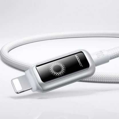 Kabl za prenos podataka i punjenje USB-C - Lightning Joyroom S-A55 StarFlight Display, 30W, 1.2m, Beli