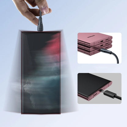 Kabl za podatke i punjenje USB-C - USB-C Joyroom S-A11, 60W, 0.25m, Crni