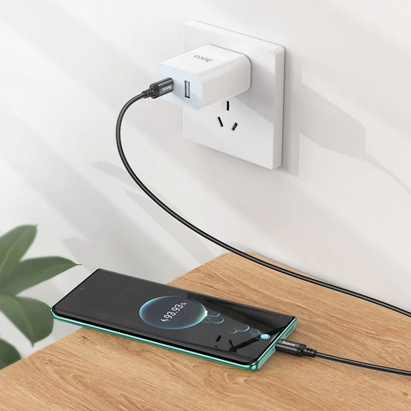 Kabl za prenos podataka i punjenje USB-C - USB-C HOCO X91, 60W, 3m, Crni