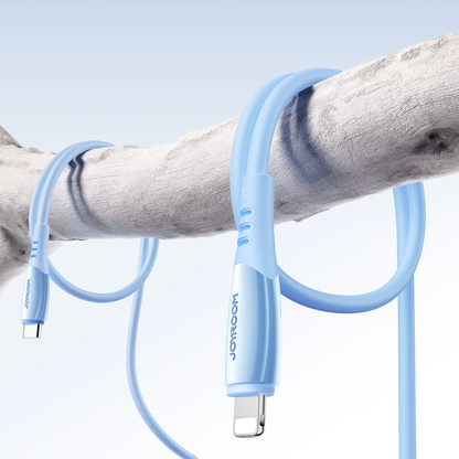 Kabl za prenos podataka i punjenje USB-C - Lightning Joyroom S-A59 Vibrant, 30W, 1.2m, Plavi