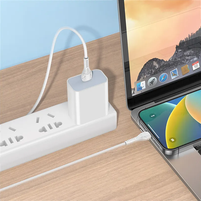 Kabl za podatke i punjenje USB-C - Lightning HOCO X37, 27W, 1m, Beli