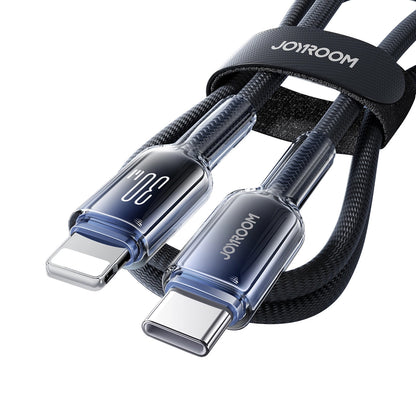 USB-C kabl za prenos podataka i punjenje - Lightning Joyroom S-A42, 30W, 1.2m, Crna