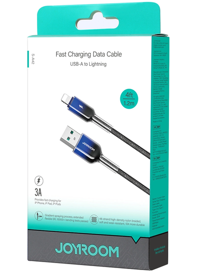 Kabl za prenos podataka i punjenje USB-A - Lightning Joyroom S-A42, 18W, 1.2m, Crna