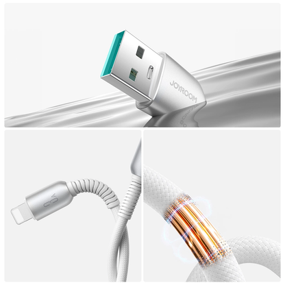 Kabl za prenos podataka i punjenje USB-A - Lightning Joyroom S-A51, 18W, 1.2m, Siva