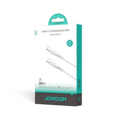 Kabl za podatke i punjenje USB-C - USB-C Joyroom S-A59 Vibrant, 60W, 1.2m, Beli