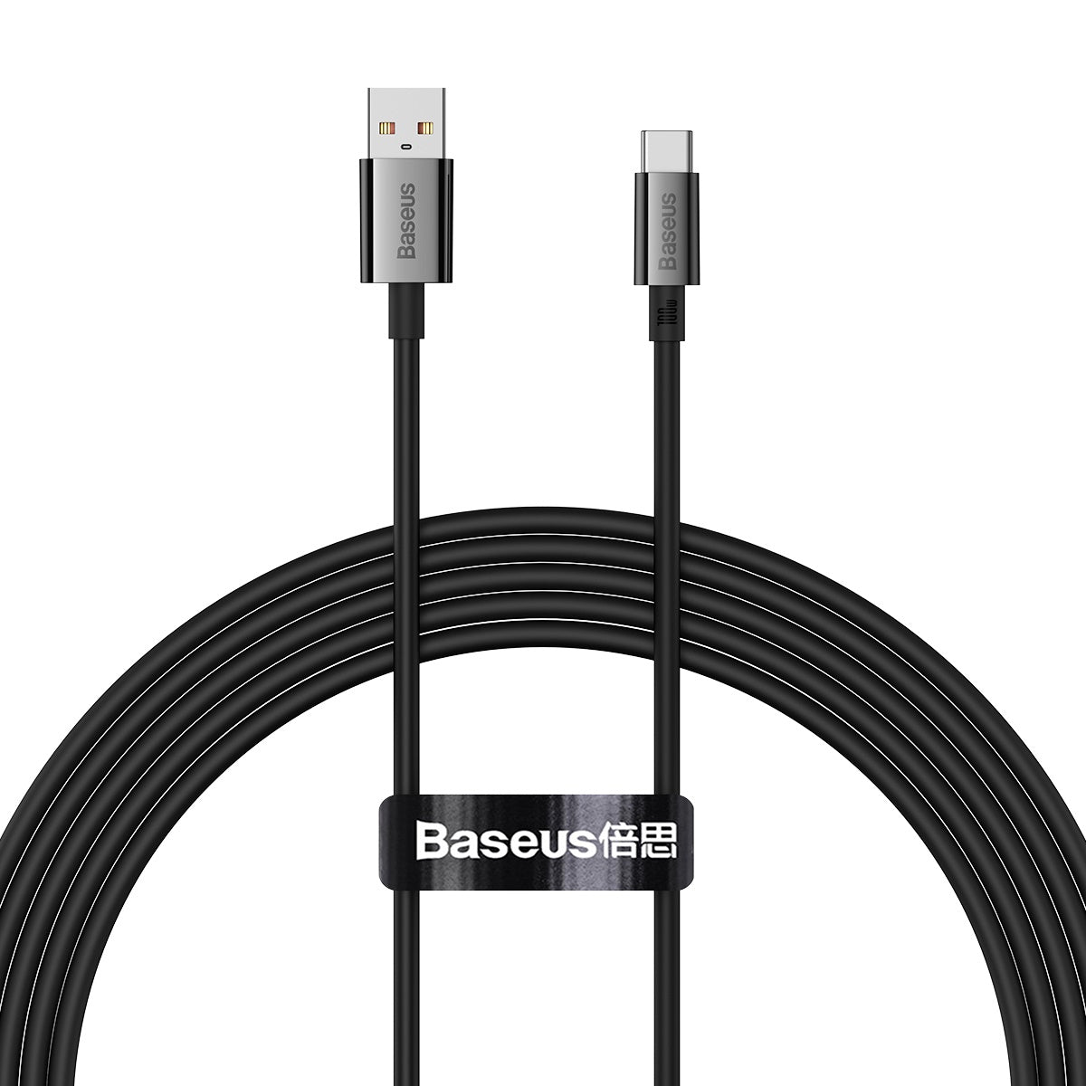 Kabel za Prijenos Podataka i Punjenje USB-A - USB-C Baseus Superior Series, 100W, 2m, Crni P10320102114-02