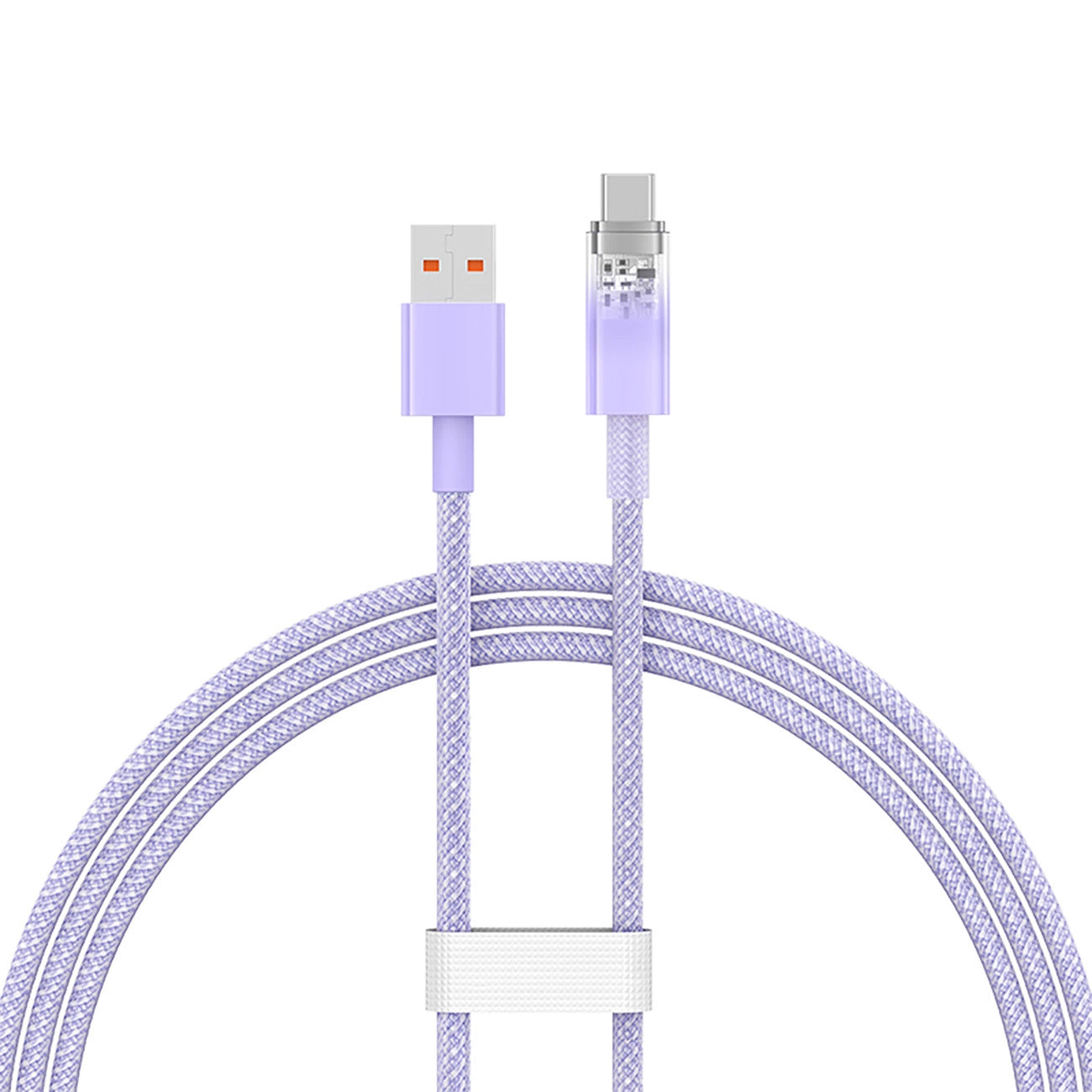 Kabl za prenos podataka i punjenje USB-A - USB-C Baseus Explorer, 100W, 1m, Ljubičasti CATS010405