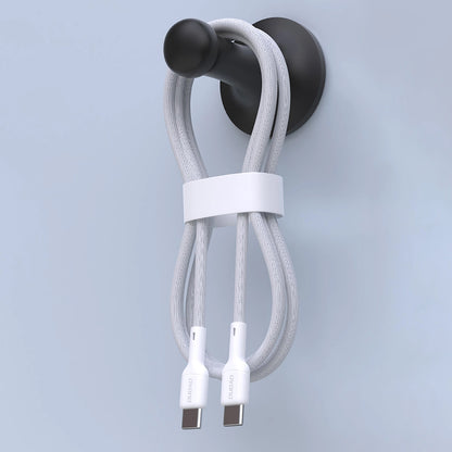 Kabl za podatke i punjenje USB-C - USB-C Dudao L9C, 65W, 1m, Bela