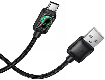 Kabl za podatke i punjenje USB-A - USB-C HOCO U146, 36W, 1.2m, Crni
