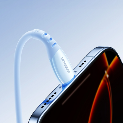 Kabl za prenos podataka i punjenje USB-C - Lightning Joyroom S-A59 Vibrant, 30W, 1.2m, Plavi