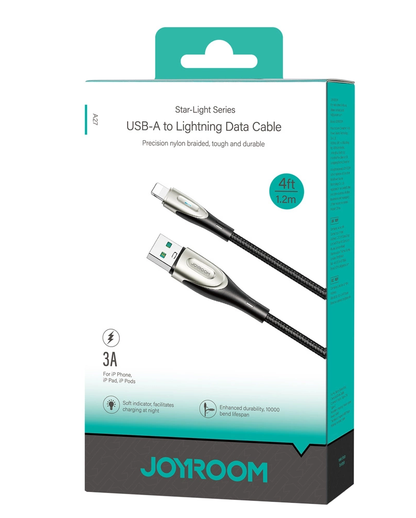 USB-A kabl za prenos podataka i punjenje - Lightning Joyroom SA31-AL3, 18W, 1.2m, Crna