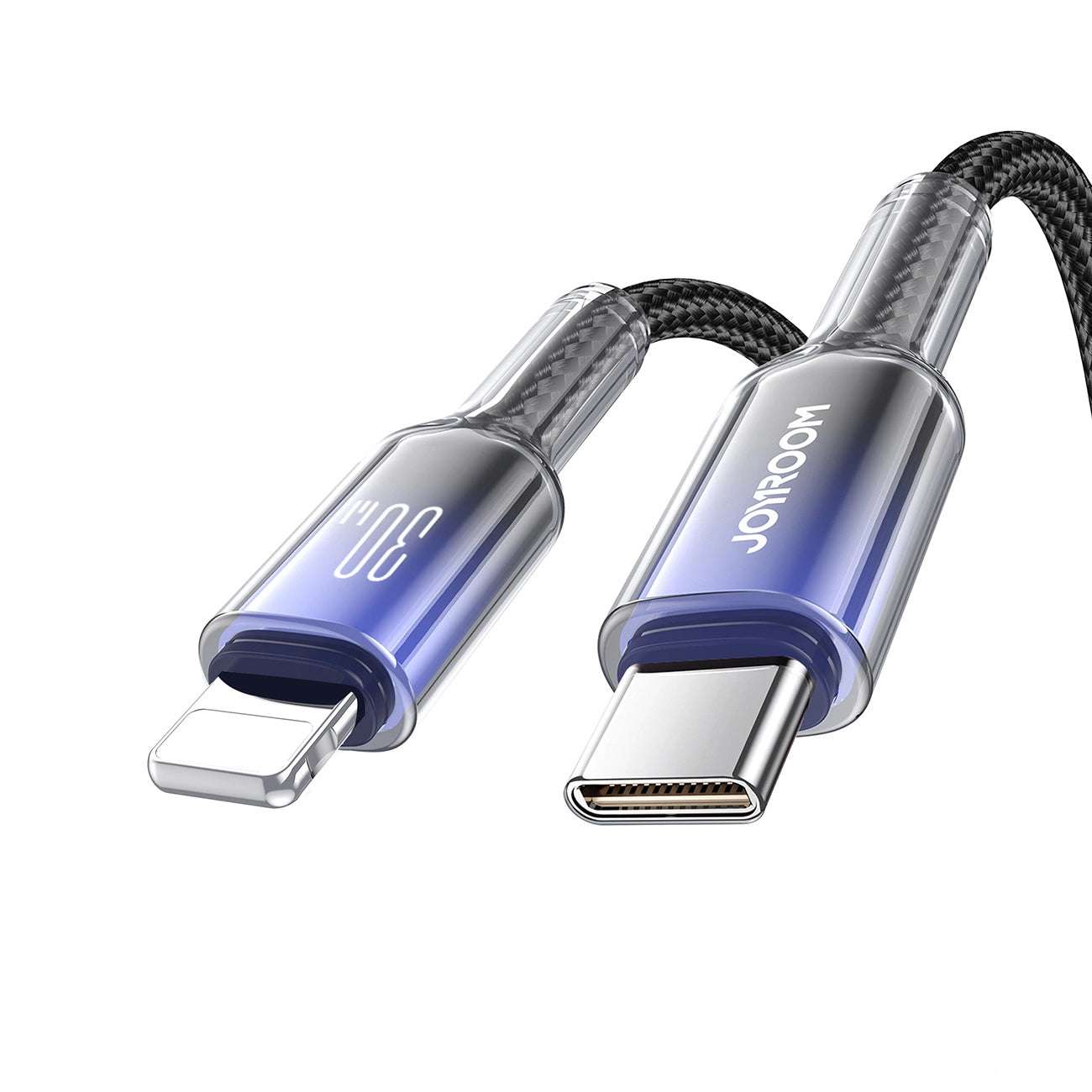 USB-C kabl za prenos podataka i punjenje - Lightning Joyroom S-A42, 30W, 1.2m, Crna