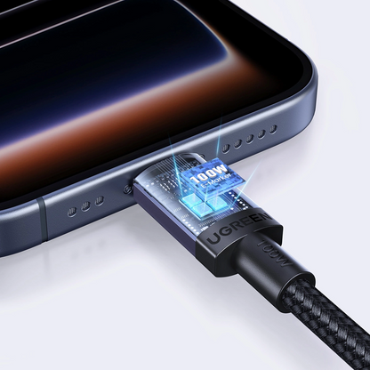 Kabl za prenos podataka i punjenje USB-C - USB-C UGREEN, 100W, 2m, Crna