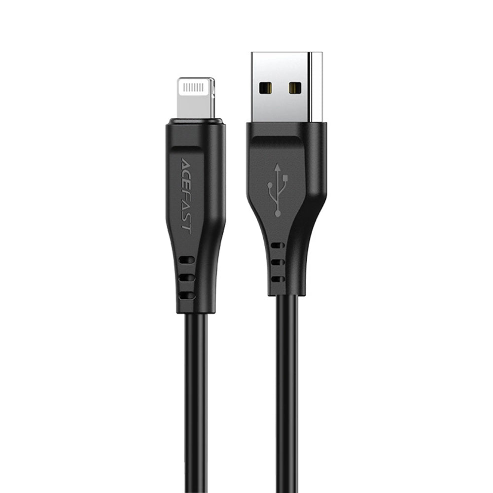 Kabl za prenos podataka i punjenje USB-A - Lightning Acefast C3-02, 18W, 1.2m, Crni