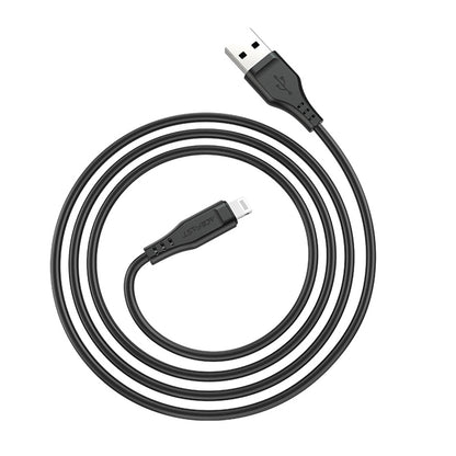 Kabl za prenos podataka i punjenje USB-A - Lightning Acefast C3-02, 18W, 1.2m, Crni