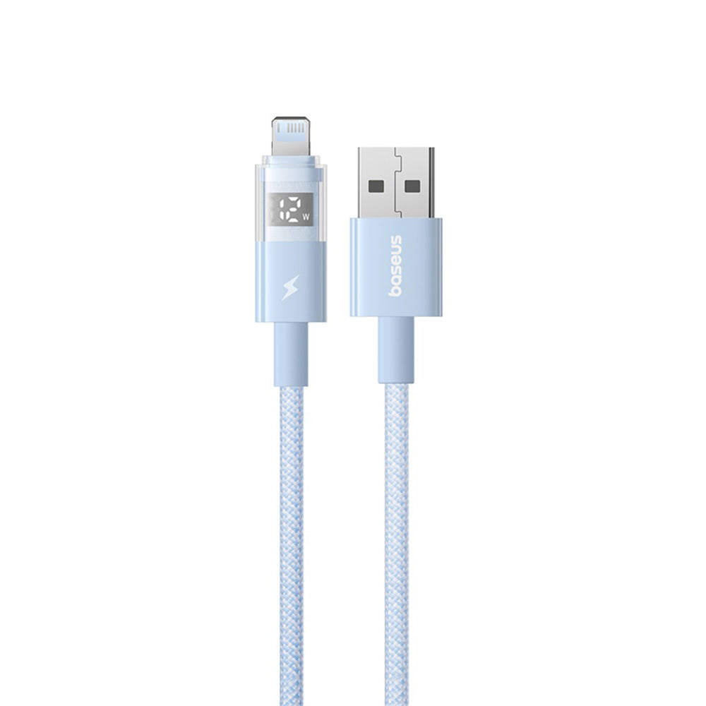 Kabl za Prenos Podataka i Punjenje USB-A - Lightning Baseus Display 2, 12W, 1m, Plavi P10382700311-00