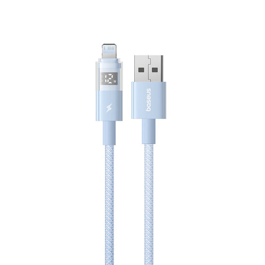 Kabl za prenos podataka i punjenje USB-A - Lightning Baseus Display 2, 12W, 2m, Plavi P10382700311-01
