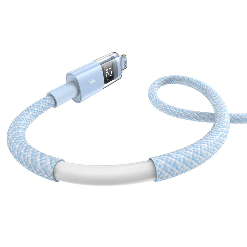 Kabl za prenos podataka i punjenje USB-A - Lightning Baseus Display 2, 12W, 2m, Plavi P10382700311-01