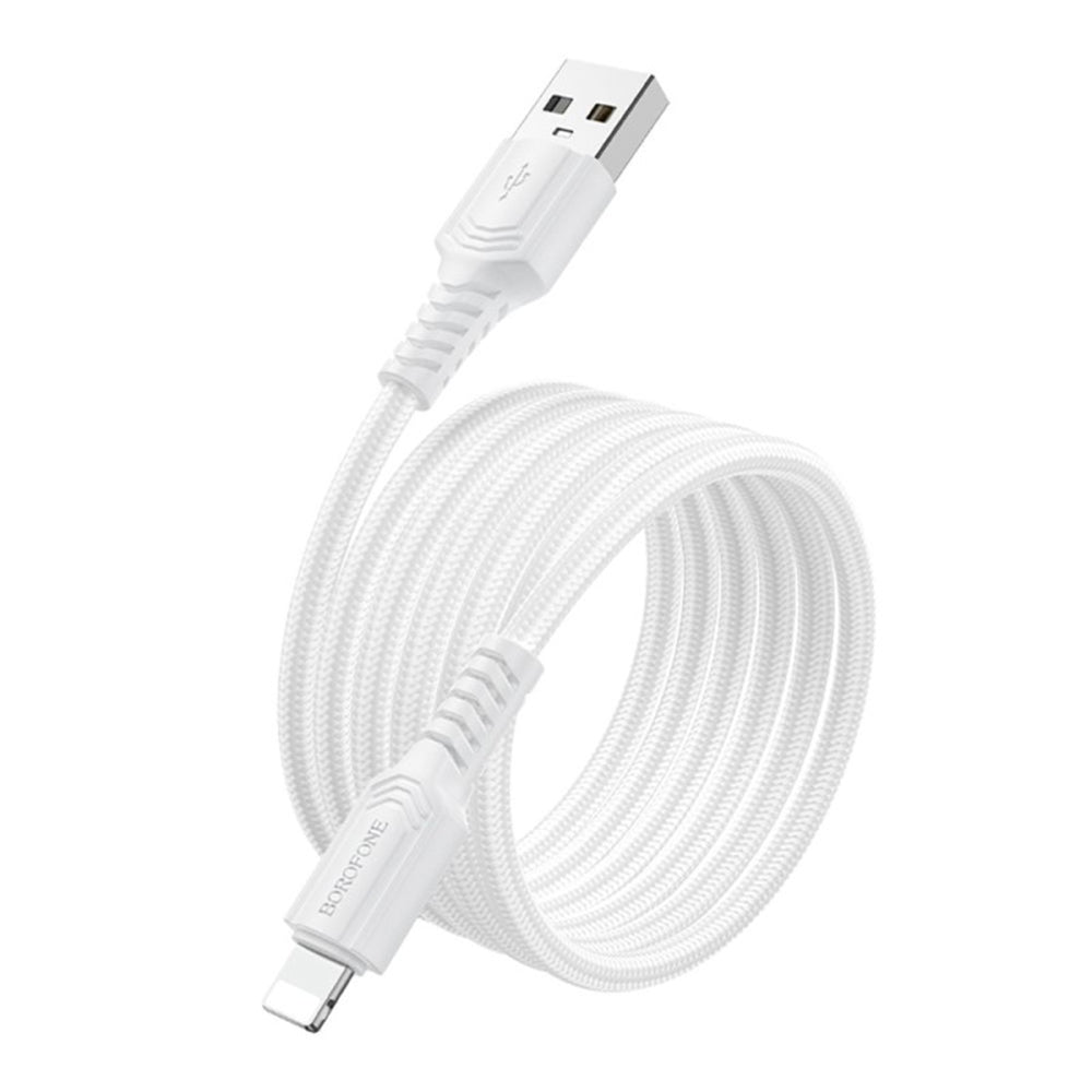 Kabl za podatke i punjenje USB-A - Lightning Borofone BX116 Certain, 18W, 1m, Crni