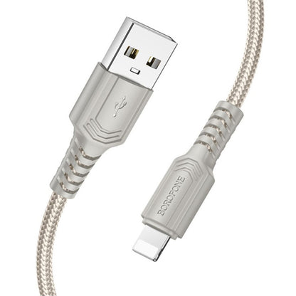 Kabl za podatke i punjenje USB-A - Lightning Borofone BX116 Certain, 18W, 1m, Crni