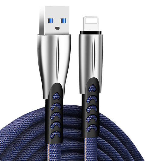Kabl za podatke i punjenje USB-A - Lightning ColorWay CW-CBUL010, 18W, 1m, Plavi
