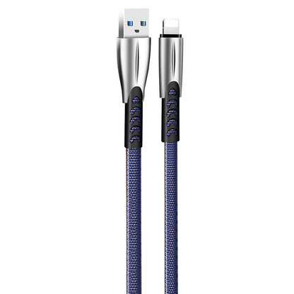 Kabl za podatke i punjenje USB-A - Lightning ColorWay CW-CBUL010, 18W, 1m, Plavi