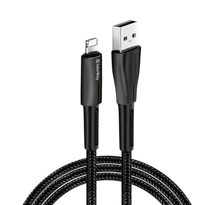 Kabl za podatke i punjenje USB-A - Lightning ColorWay CW-CBUL035, 18W, 1m, Crni