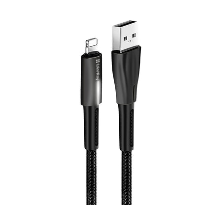Kabl za podatke i punjenje USB-A - Lightning ColorWay CW-CBUL035, 18W, 1m, Crni